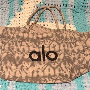 ALO Yoga Camouflage Tan and Gray Tote